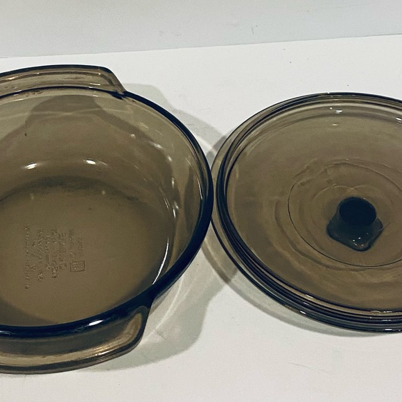 1.5 Qt Anchor Hocking Amber Brown Ovenware - 8.25” Casserole Dish - Vintage Bake - Picture 2 of 6